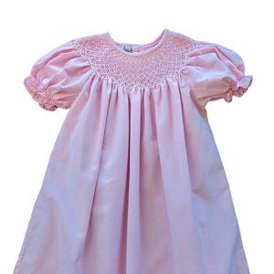 Girls Smocked Dress Sz 6 - Pink, Sweet Dreams Brand